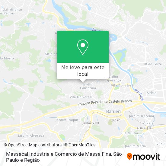 Massacal Industria e Comercio de Massa Fina mapa