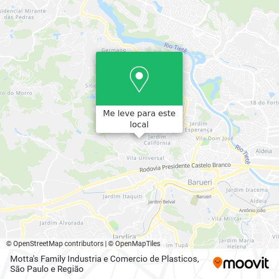 Motta's Family Industria e Comercio de Plasticos mapa