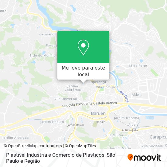 Plastivel Industria e Comercio de Plasticos mapa