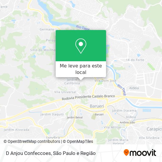 D Anjou Confeccoes mapa