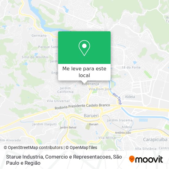 Starue Industria, Comercio e Representacoes mapa