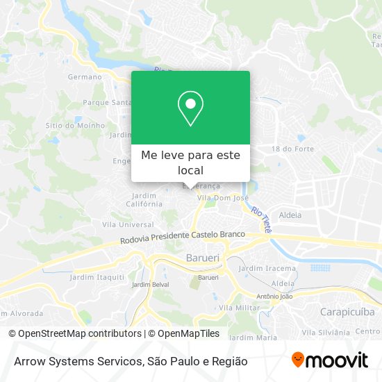 Arrow Systems Servicos mapa