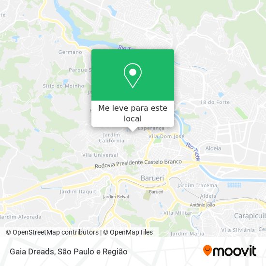 Gaia Dreads mapa