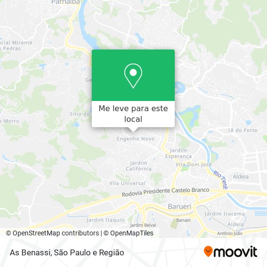 As Benassi mapa