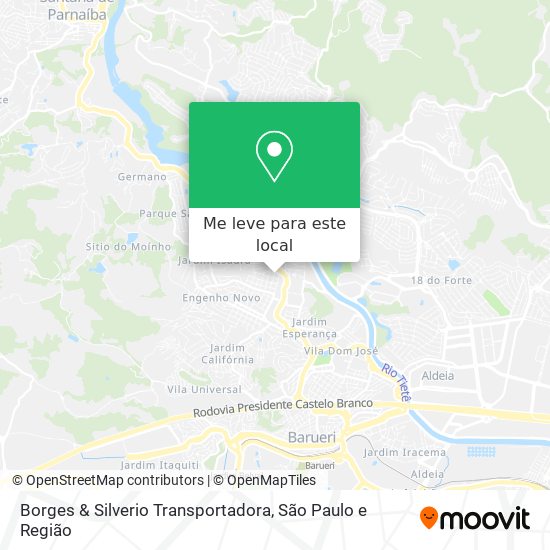 Borges & Silverio Transportadora mapa