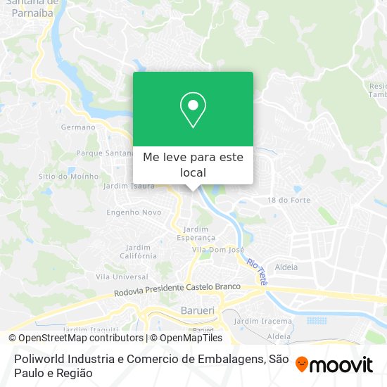 Poliworld Industria e Comercio de Embalagens mapa
