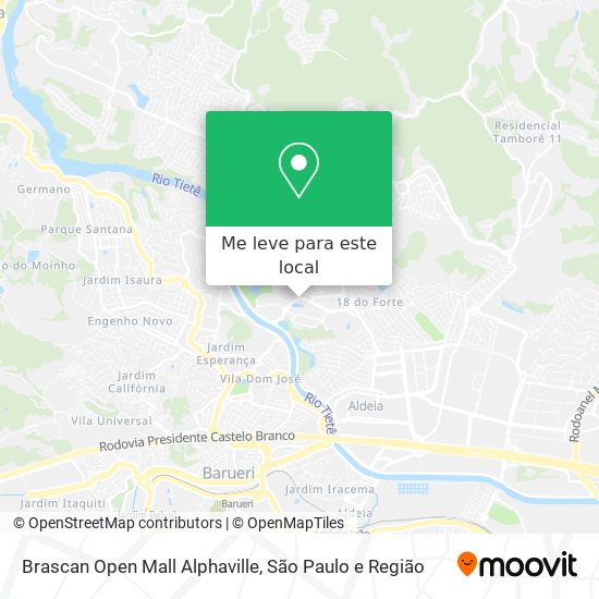 Brascan Open Mall Alphaville mapa