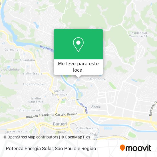 Potenza Energia Solar mapa