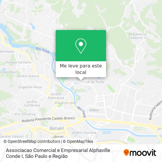 Associacao Comercial e Empresarial Alphaville Conde I mapa