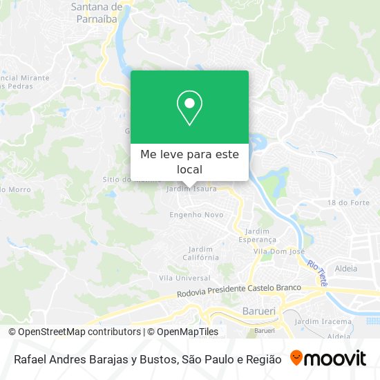 Rafael Andres Barajas y Bustos mapa
