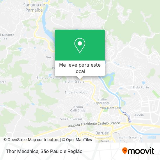 Thor Mecânica mapa