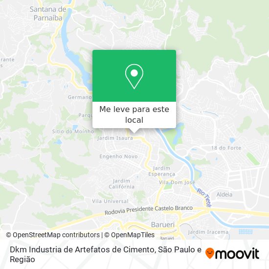 Dkm Industria de Artefatos de Cimento mapa