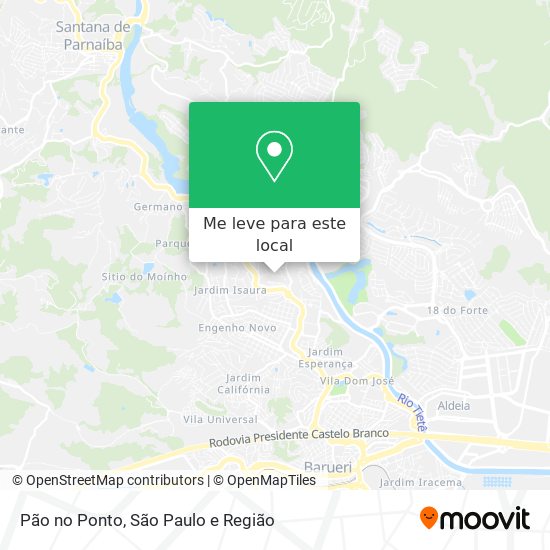 Pão no Ponto mapa