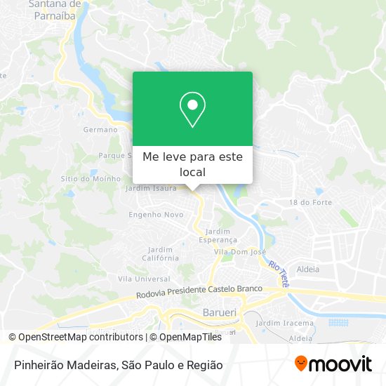 Pinheirão Madeiras mapa