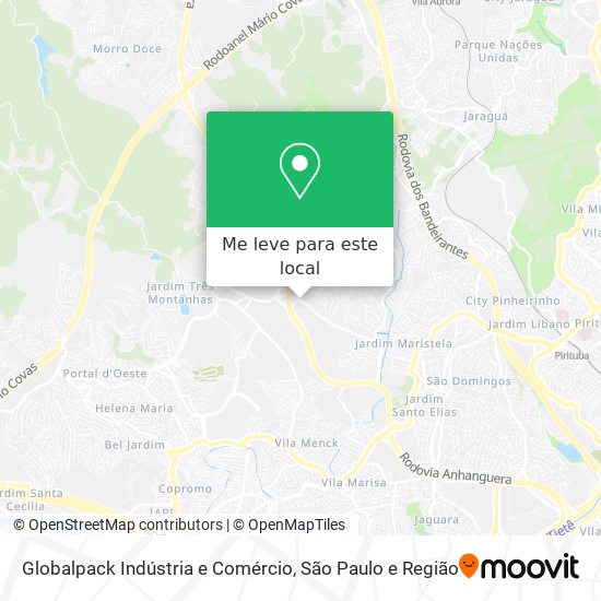 Globalpack Indústria e Comércio mapa