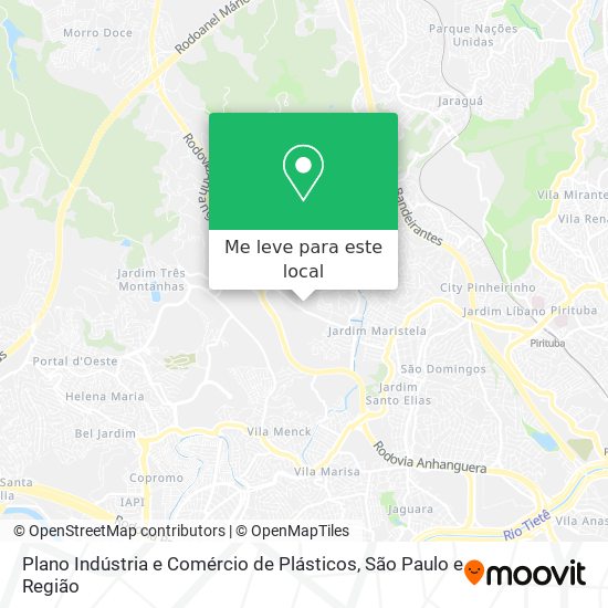 Plano Indústria e Comércio de Plásticos mapa