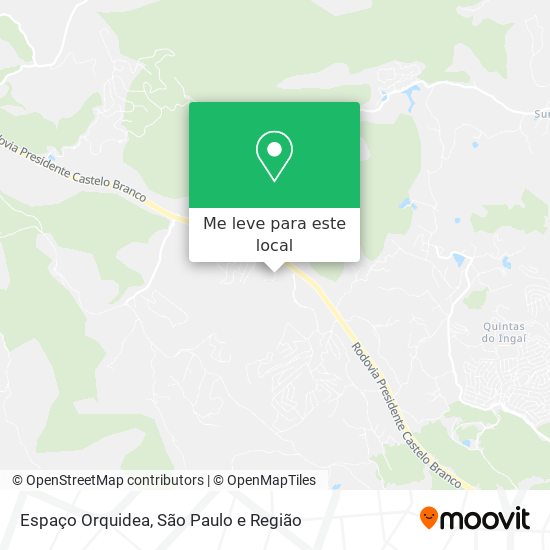 Espaço Orquidea mapa