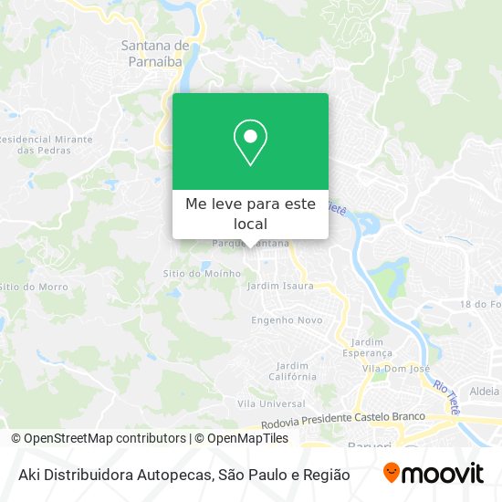 Aki Distribuidora Autopecas mapa