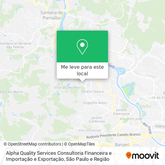 Alpha Quality Services Consultoria Financeira e Importação e Exportação mapa