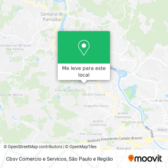 Cbsv Comercio e Servicos mapa