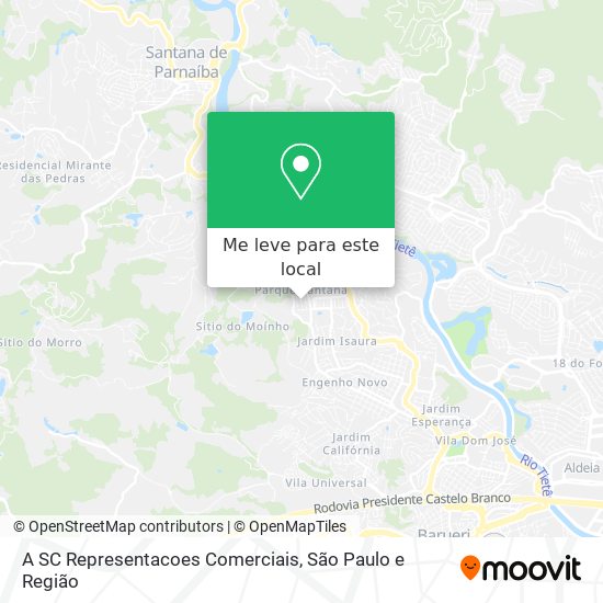 A SC Representacoes Comerciais mapa