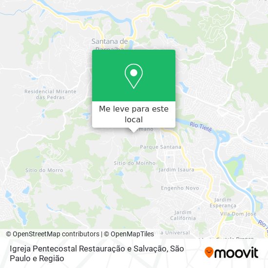 Igreja Pentecostal Restauração e Salvação mapa