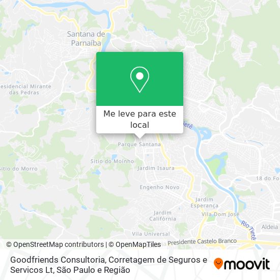 Goodfriends Consultoria, Corretagem de Seguros e Servicos Lt mapa