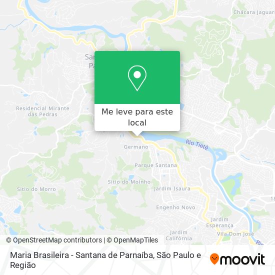 Maria Brasileira - Santana de Parnaíba mapa