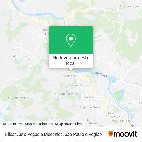 Elicar Auto Peças e Mecanica mapa