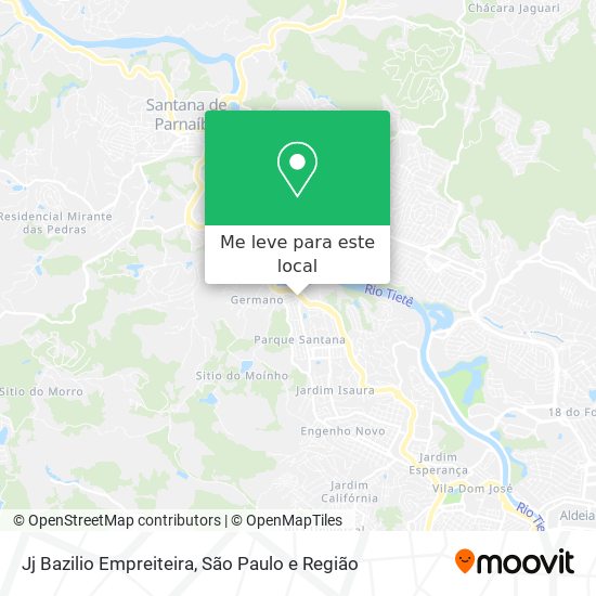 Jj Bazilio Empreiteira mapa