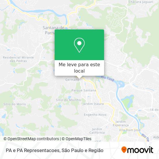 PA e PA Representacoes mapa