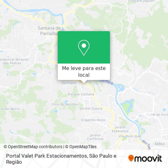 Portal Valet Park Estacionamentos mapa