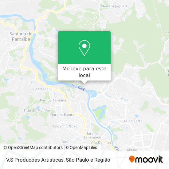 V.S Producoes Artisticas mapa