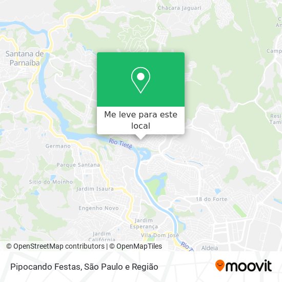 Pipocando Festas mapa