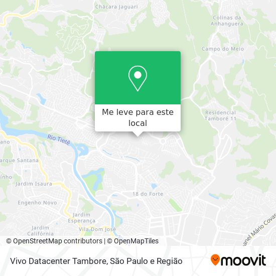 Vivo Datacenter Tambore mapa