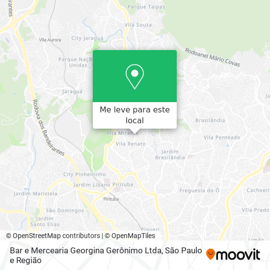 Bar e Mercearia Georgina Gerônimo Ltda mapa