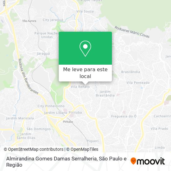 Almirandina Gomes Damas Serralheria mapa