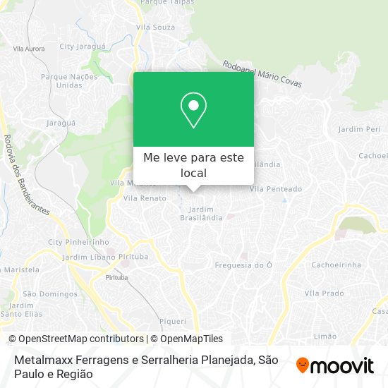 Metalmaxx Ferragens e Serralheria Planejada mapa