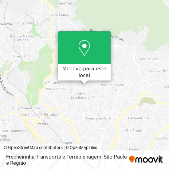 Frecheirinha Transporte e Terraplenagem mapa