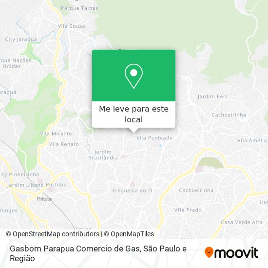 Gasbom Parapua Comercio de Gas mapa