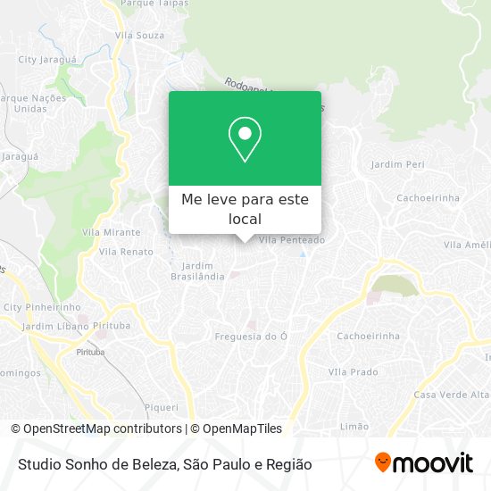 Studio Sonho de Beleza mapa