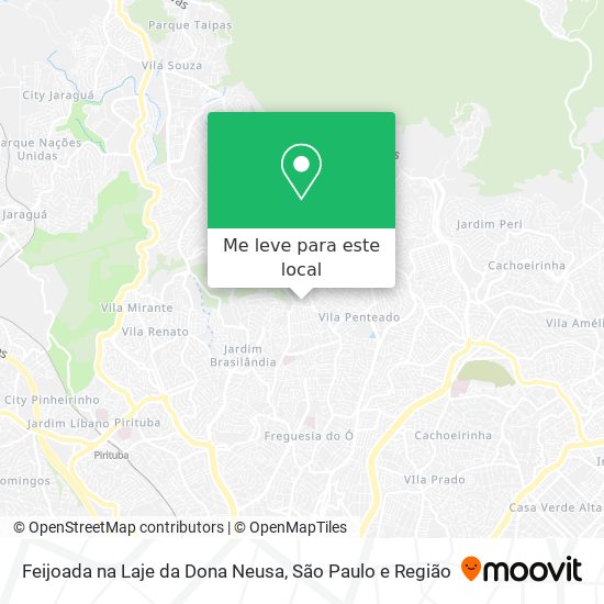 Feijoada na Laje da Dona Neusa mapa