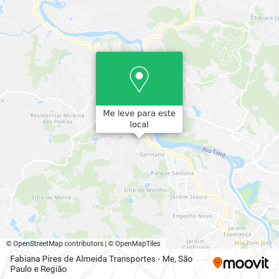 Fabiana Pires de Almeida Transportes - Me mapa