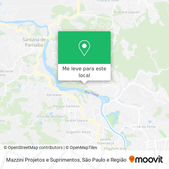 Mazzini Projetos e Suprimentos mapa