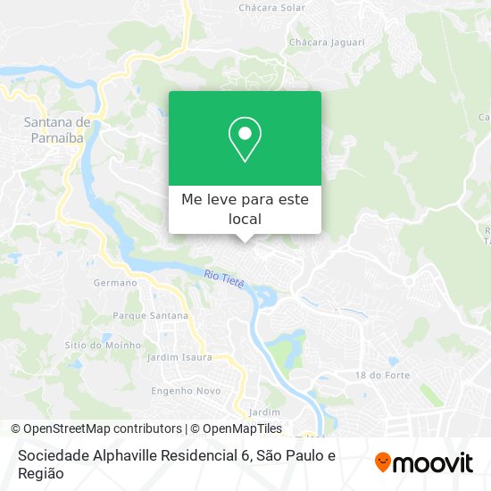 Sociedade Alphaville Residencial 6 mapa
