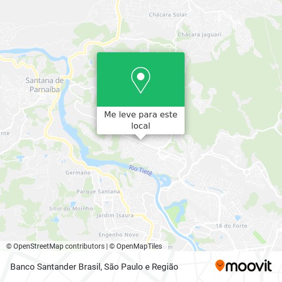 Banco Santander Brasil mapa