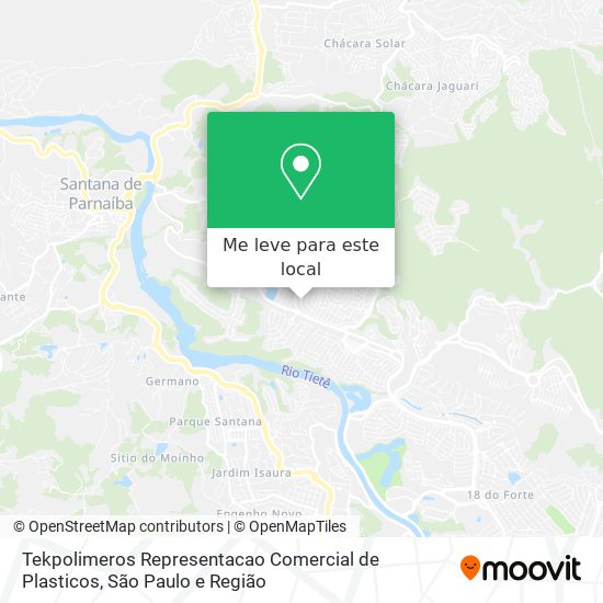 Tekpolimeros Representacao Comercial de Plasticos mapa