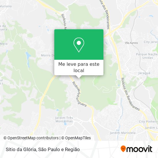 Sítio da Glória mapa