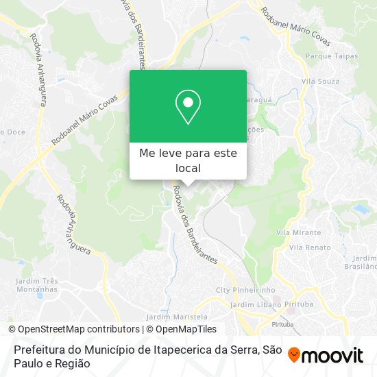 Prefeitura do Município de Itapecerica da Serra mapa
