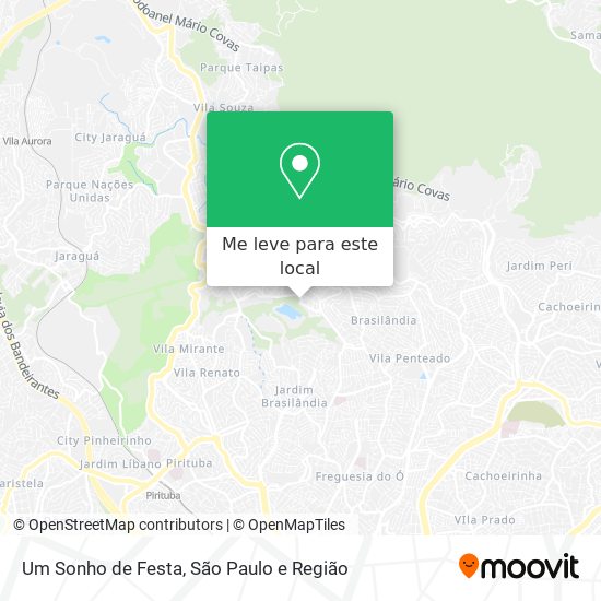 Um Sonho de Festa mapa